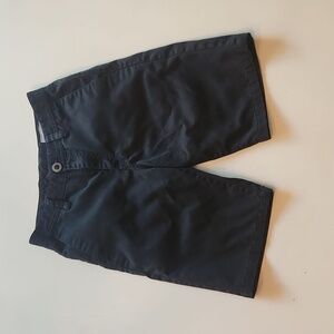 Volcom black flat front shorts waist size 27